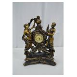Ornate Art Nouveau-Style Mantel Clock with Figural Ladies Ornate Art Nouveau-Style Mantel Clock with Figural Ladies