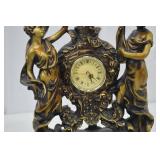 Ornate Art Nouveau-Style Mantel Clock with Figural Ladies Ornate Art Nouveau-Style Mantel Clock with Figural Ladies