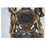 Ornate Art Nouveau-Style Mantel Clock with Figural Ladies Ornate Art Nouveau-Style Mantel Clock with Figural Ladies