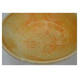 Handmade Pottery Bowl Midwest Living 11 Inch Orange Tan Glaze Handmade Pottery Bowl Midwest Living 11 Inch Orange Tan Glaze