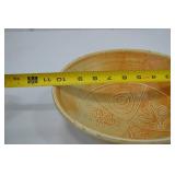 Handmade Pottery Bowl Midwest Living 11 Inch Orange Tan Glaze Handmade Pottery Bowl Midwest Living 11 Inch Orange Tan Glaze