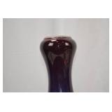 Large Blue Glazed Ceramic Vase, 16 Inches Tall Large Blue Glazed Ceramic Vase, 16 Inches Tall
