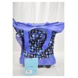 Olympia Lifesaver Deluxe Rolling Shopper Tote, Purple Circles, 20 Inch Olympia Lifesaver Deluxe Rolling Shopper Tote, Purple Circles, 20 Inch