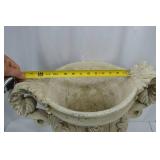 Large decorative cast stone urn planter, 23 in tall Large decorative cast stone urn planter, 23 in tall