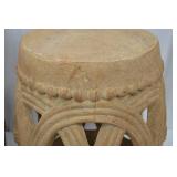 Pair of Openwork Terracotta Garden Stools, 21 in Tall Pair of Openwork Terracotta Garden Stools, 21 in Tall
