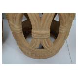 Pair of Openwork Terracotta Garden Stools, 21 in Tall Pair of Openwork Terracotta Garden Stools, 21 in Tall