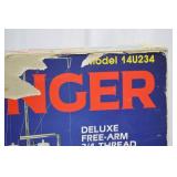 Singer 14U234 Overlock Sewing Machine Deluxe Free-Arm Serger in Box Singer 14U234 Overlock Sewing Machine Deluxe Free-Arm Serger in Box