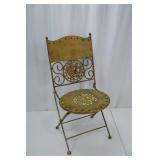 Decorative Metal Patio Chair with Grape Motif, 24 in Tall Decorative Metal Patio Chair with Grape Motif, 24 in Tall