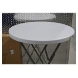 32 in Round Folding Bar-Height Patio Table 32 in Round Folding Bar-Height Patio Table