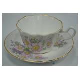 Assorted Vintage Bone China Teacups and Creamer Sets, England Ireland Japan Assorted Vintage Bone China Teacups and Creamer Sets, England Ireland Japan