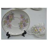 Assorted Vintage Bone China Teacups and Creamer Sets, England Ireland Japan Assorted Vintage Bone China Teacups and Creamer Sets, England Ireland Japan