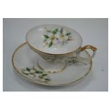 Assorted Vintage Bone China Teacups and Creamer Sets, England Ireland Japan Assorted Vintage Bone China Teacups and Creamer Sets, England Ireland Japan