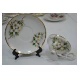 Assorted Vintage Bone China Teacups and Creamer Sets, England Ireland Japan Assorted Vintage Bone China Teacups and Creamer Sets, England Ireland Japan