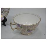 Assorted Vintage Bone China Teacups and Creamer Sets, England Ireland Japan Assorted Vintage Bone China Teacups and Creamer Sets, England Ireland Japan