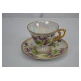 Assorted Vintage Bone China Teacups and Creamer Sets, England Ireland Japan Assorted Vintage Bone China Teacups and Creamer Sets, England Ireland Japan
