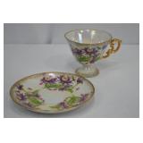 Assorted Vintage Bone China Teacups and Creamer Sets, England Ireland Japan Assorted Vintage Bone China Teacups and Creamer Sets, England Ireland Japan