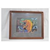 Batman Warner Bros. Studio Framed Lithograph with COA Batman Warner Bros. Studio Framed Lithograph with COA