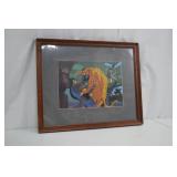 Batman Warner Bros. Studio Framed Lithograph with COA Batman Warner Bros. Studio Framed Lithograph with COA