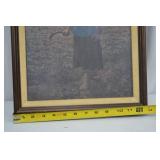 Framed Print After Jules Breton, Peasant Woman at Sunset 17x21 Framed Print After Jules Breton, Peasant Woman at Sunset 17x21