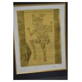 Antara I Signed Limited Edition Gold Tone Print Framed 19.5x24 Antara I Signed Limited Edition Gold Tone Print Framed 19.5x24