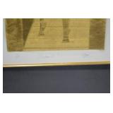 Antara I Signed Limited Edition Gold Tone Print Framed 19.5x24 Antara I Signed Limited Edition Gold Tone Print Framed 19.5x24