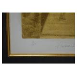 Antara I Signed Limited Edition Gold Tone Print Framed 19.5x24 Antara I Signed Limited Edition Gold Tone Print Framed 19.5x24