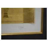 Antara I Signed Limited Edition Gold Tone Print Framed 19.5x24 Antara I Signed Limited Edition Gold Tone Print Framed 19.5x24