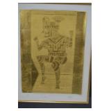 Antara I Signed Limited Edition Gold Tone Print Framed 19.5x24 Antara I Signed Limited Edition Gold Tone Print Framed 19.5x24