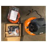 RIDGID 6 Gal. 150 PSI Portable Electric Oil-Free Jobsite Pancake Air Compressor with 25 ft. Air Hose and 18GA Brad Nailer     Customer Returns See Pictures RIDGID 6 Gal. 150 PSI Portable Electric Oil-Free Jobsite Pancake Air Compressor with 25 ft. Air Hose and 18GA Brad Nailer     Customer Returns See Pictures