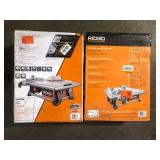 Lot of Ridgid 7 in. Table Top Wet Tile Saw   Customer Returns See Pictures Lot of Ridgid 7 in. Table Top Wet Tile Saw   Customer Returns See Pictures