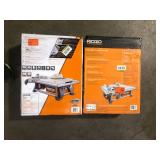 Lot of Ridgid 7 in. Table Top Wet Tile Saw   Customer Returns See Pictures Lot of Ridgid 7 in. Table Top Wet Tile Saw   Customer Returns See Pictures