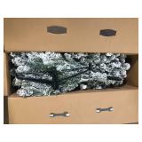 7.5 Alta Fraser Fir Flocked LED Pre-Lit Tree   Customer Returns See Pictures 7.5 Alta Fraser Fir Flocked LED Pre-Lit Tree   Customer Returns See Pictures