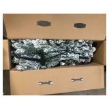 7.5 Alta Fraser Fir Flocked LED Pre-Lit Tree   Customer Returns See Pictures 7.5 Alta Fraser Fir Flocked LED Pre-Lit Tree   Customer Returns See Pictures