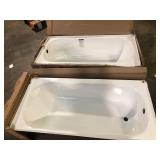 Lot of Assorted Bathtubs Damaged  Various Models and Conditions   Customer Returns See Pictures Lot of Assorted Bathtubs Damaged  Various Models and Conditions   Customer Returns See Pictures