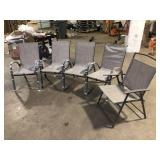Lot of Hampton Bay Mix and Match Stackable Brown Steel Sling Outdoor Patio Dining Chair in Riverbed Taupe  Damaged  Customer Returns See Pictures Lot of Hampton Bay Mix and Match Stackable Brown Steel Sling Outdoor Patio Dining Chair in Riverbed Taupe  Damaged  Customer Returns See Pictures