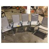 Lot of Hampton Bay Mix and Match Stackable Brown Steel Sling Outdoor Patio Dining Chair in Riverbed Taupe  Damaged  Customer Returns See Pictures Lot of Hampton Bay Mix and Match Stackable Brown Steel Sling Outdoor Patio Dining Chair in Riverbed Taupe  Damaged  Customer Returns See Pictures