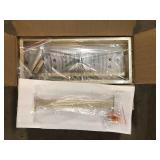 ZJVAIVE 14.96 in. 4-Light Geometric Gold Modern Semi-Flush Mount Ceiling Light with No Bulbs Included    Customer Returns See Pictures ZJVAIVE 14.96 in. 4-Light Geometric Gold Modern Semi-Flush Mount Ceiling Light with No Bulbs Included    Customer Returns See Pictures