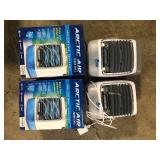 Lot of ARCTIC AIR Turbo Chill Desktop Evaporative Space Cooler with LED Nightlight   Customer Returns See Pictures Lot of ARCTIC AIR Turbo Chill Desktop Evaporative Space Cooler with LED Nightlight   Customer Returns See Pictures