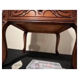 Vintage Wooden Sewing Cabinet with Accessories and Fantastic Finishes Book