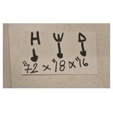 Tall White Storage Cabinet with Shelves 72x18x16 Inches