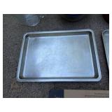 Kitchen Bakeware and Cookware Collection Including Baking Sheets, Red Dutch Oven, Pyrex, and More