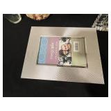 Collection of Decorative Home Accents Including Vases, Yankee Candle, Lead Crystal, and More in Blue Crate