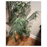 Artificial Palm Tree in Woven Basket, 56 in Tall