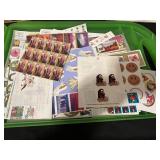 Large Lot of Collectible Stickers, Medal, Paper Cutter, Unused Sealed Drill, Trump Bill and Miscellaneous Office Items