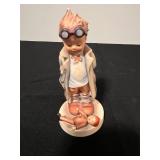 Vintage Hummel Figurine and Collectibles Set with Treasured Memories Booklet & Old Weathered Bible