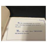 Vintage Hummel Figurine and Collectibles Set with Treasured Memories Booklet & Old Weathered Bible