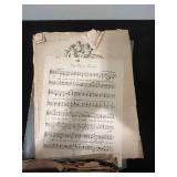 Collection of Vintage Sheet Music, Yuletide Annual, and Lutheran Worship Hymnal