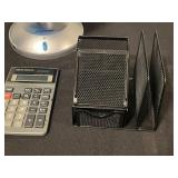 Office Desk Set with Vintage Steel Box, Discovery Globe, Accessories and Supplies