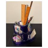 Office Desk Set with Vintage Steel Box, Discovery Globe, Accessories and Supplies