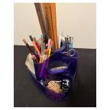 Office Desk Set with Vintage Steel Box, Discovery Globe, Accessories and Supplies